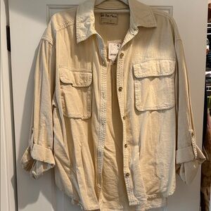 We The Free Cream Button-Up Top